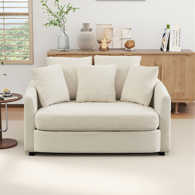 Fauteuil d'appoint Cozy Barrel, Beige
