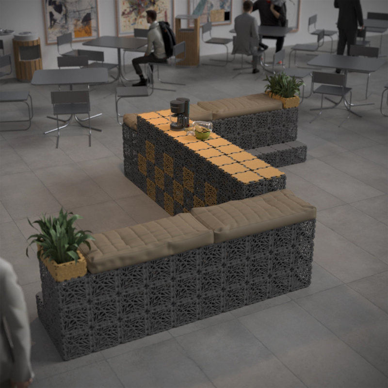 Ensemble de 10 cubes Zen Modular | Blocs structurels solides pour meubles et décoration - Vert, Vert