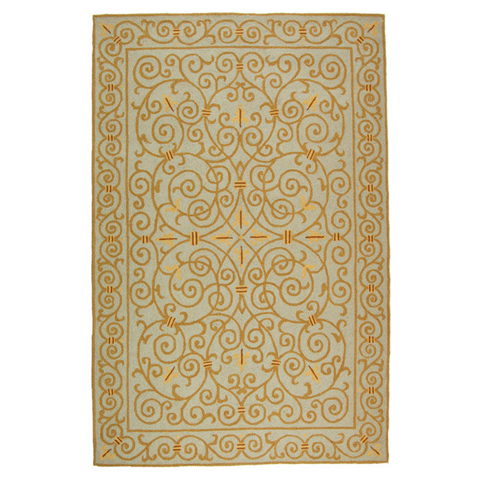 Cher Hand Hooked Wool Pile Oriental Rug