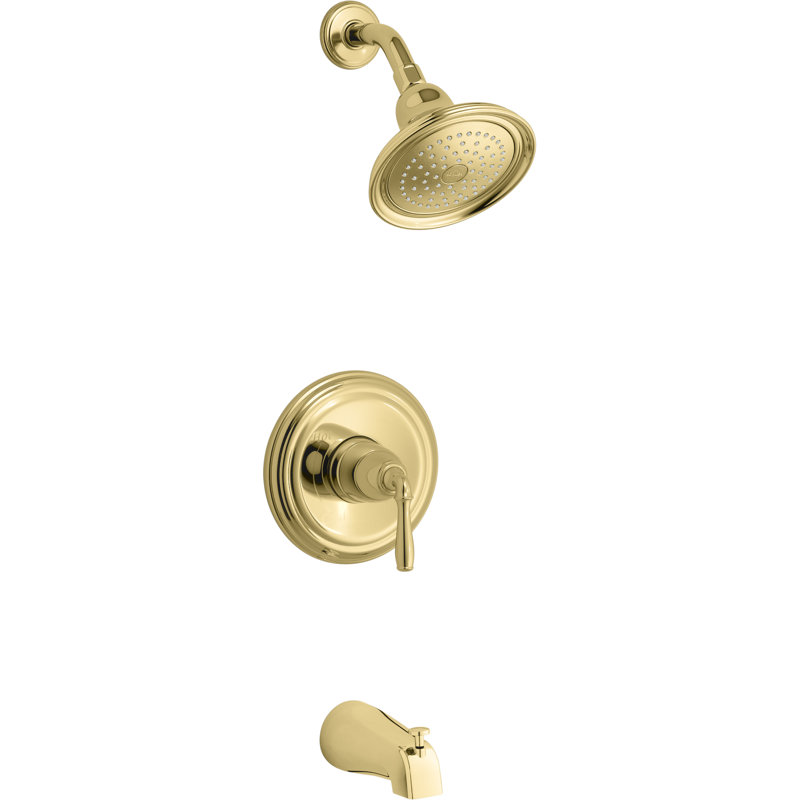 Kohler Devonshire Rite-Temp Bath and Shower Trim Set with Slip-Fit or NPT Spout, Valve Not Included, Npt