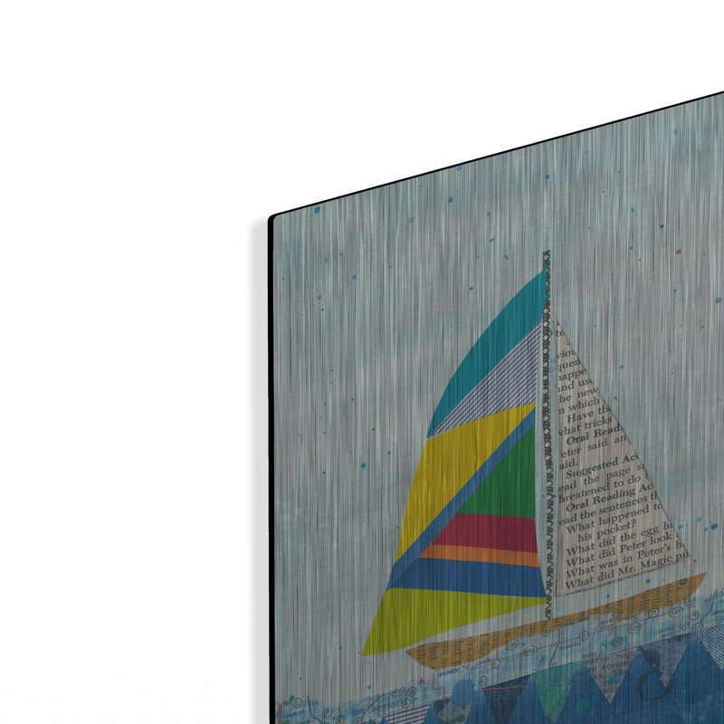 «Rainbow Spinnakers V» par Courtney Prahl, H 12 po x l 36 po