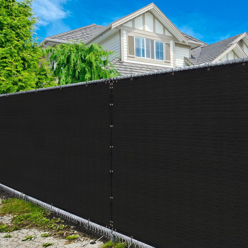 Beige Heavy Duty Fence Privacy Screen with Grommets, 4' x 50'