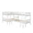 L-Shaped Bunk Bed With Ladder,Twin Size-Gray