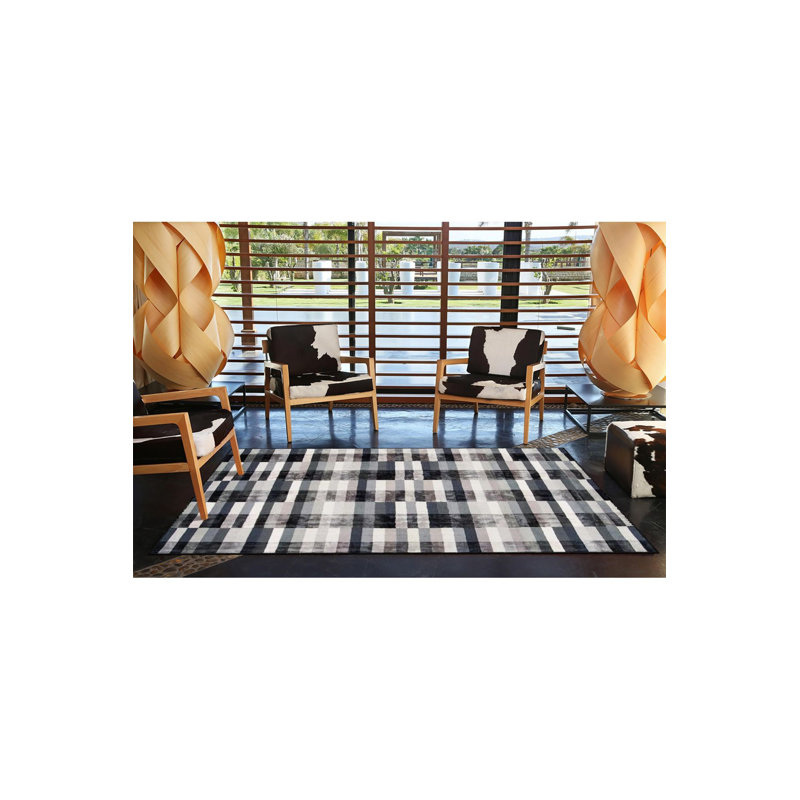 Striped Black Colorful Geometric Patterned Decorative Washable Rug, Rectangle 3'3" x 9'10" Rug Pad Included