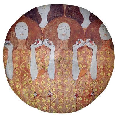 Coussin de plancher mariés gustav klimt, ange