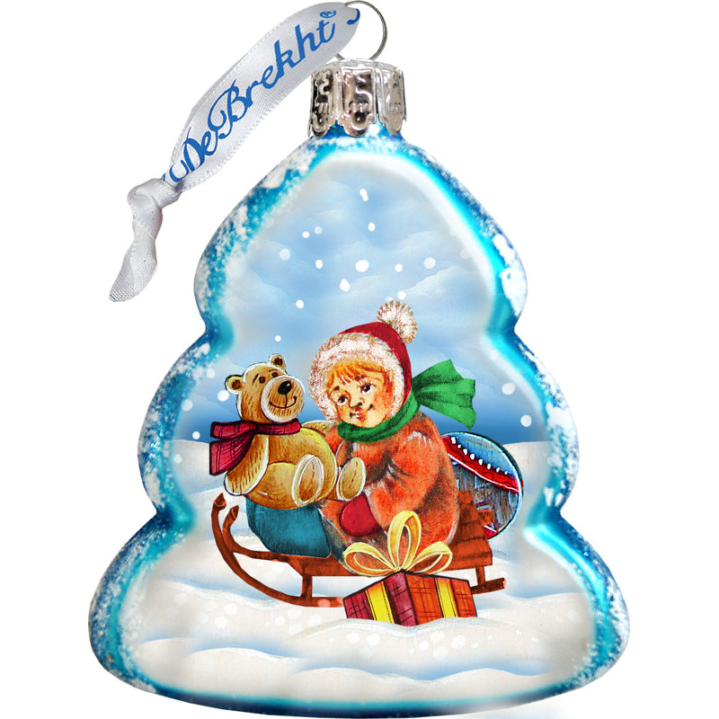 Keepsake 2'' Handmade Glass Holiday Shaped Ornament