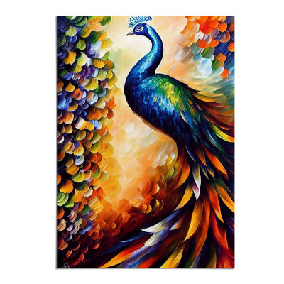 Peacock Portrait No.4 - Wall Art