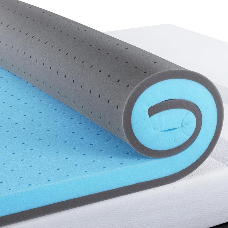Mattress Topper,Gel Infused Memory Foam Mattress Topper, Cooling Mattress Pad for Pressure Relief Back Pain, CertiPUR-US Certified