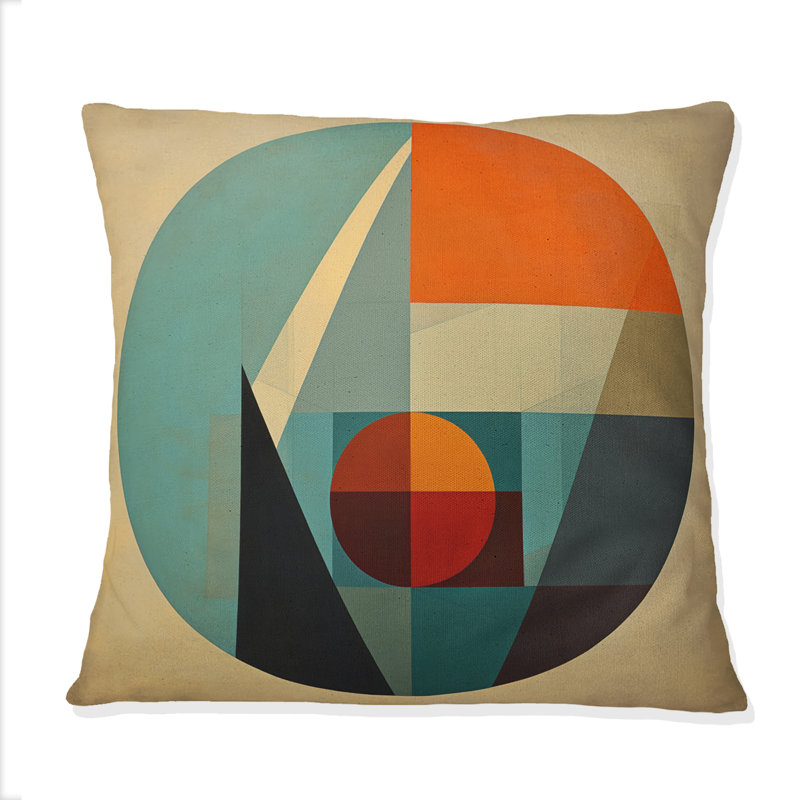Coussin Odyssey Midcentury Retro Abstract Geometrics IV - Abstract Midcentury