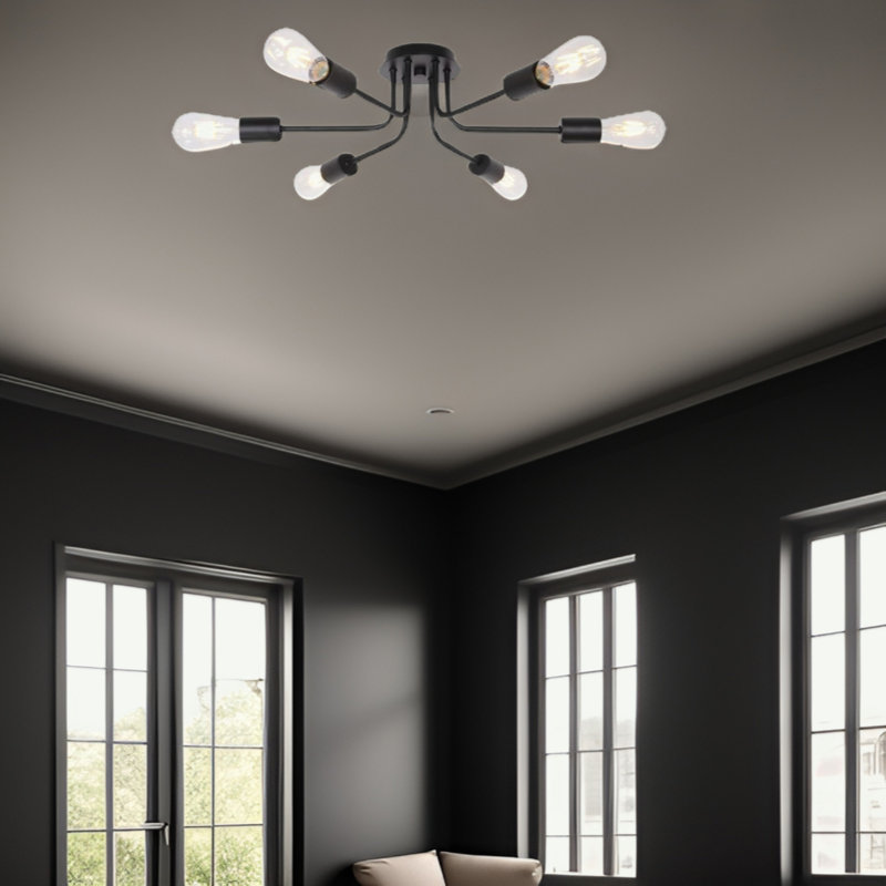 Plafonnier semi-encastré Modern Spoutnik Chandelier
