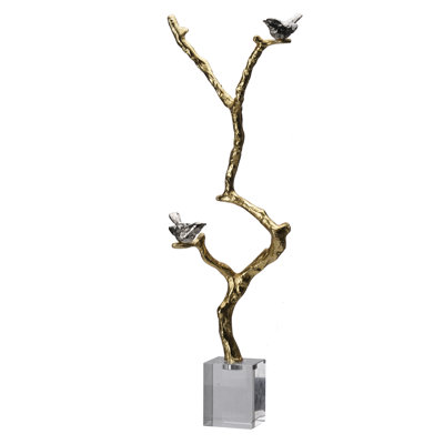 8x3x25" Atelier Branch Sculpture On Crystal Stand