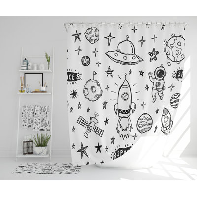 Neshay Polyester Shower Curtain Set