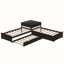 Lit plateforme simple avec rangement en L-244197804