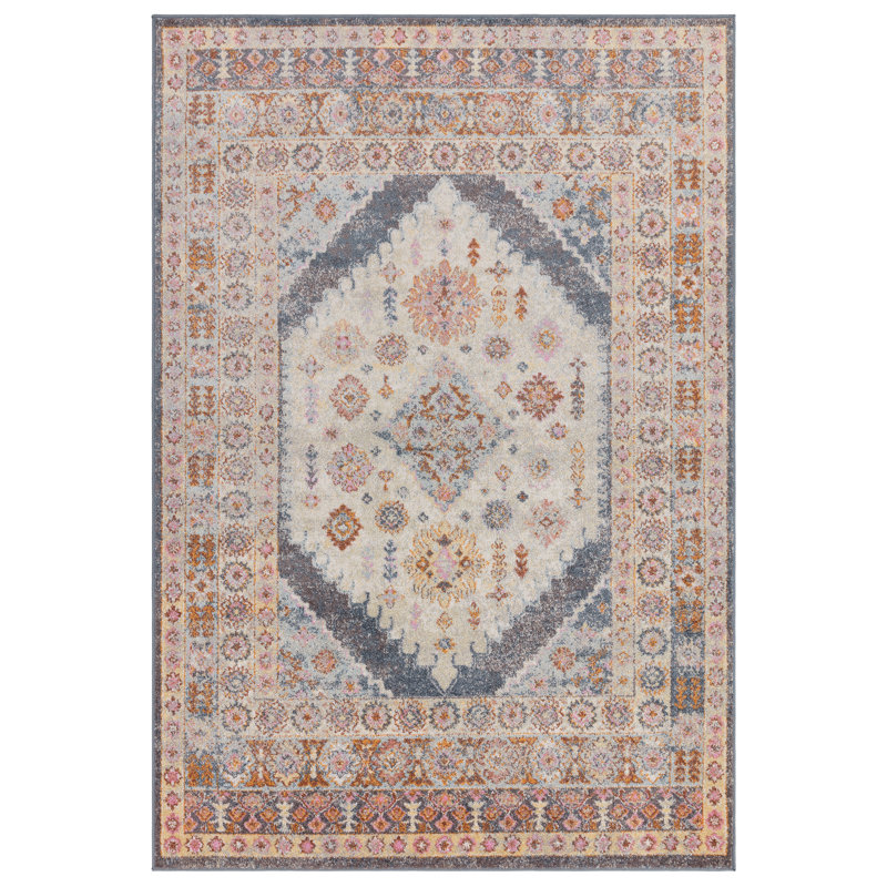 Massey Fiza Machine Woven Beige Rug, Rectangle 120 x 170cm