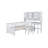 Twin Size Multifunctional Wood Platform Bed With Bookshelf At The Head Of The Bed-1811286762