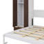 Lit armoire Murphy avec éclairage à DEL, bureau, garde-robe et tiroirs de rangement-678944203