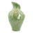 D9.8x16.5" Sage Green Sculptural Ceramic Vase