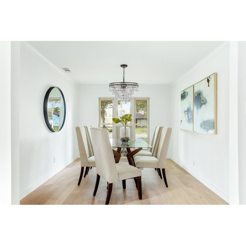 Dapo 7 - Light Unique Tiered Chandelier with Crystal Accents, English Bronze