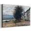Les berges de la seine à Lavacourt, 1878 - Toile tendue avec châssis-952384847