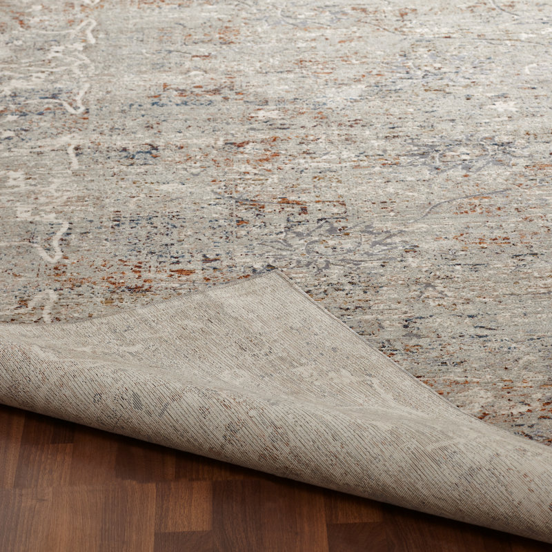 Area Rug in Gray, Rectangle 3'11" x 5'11"