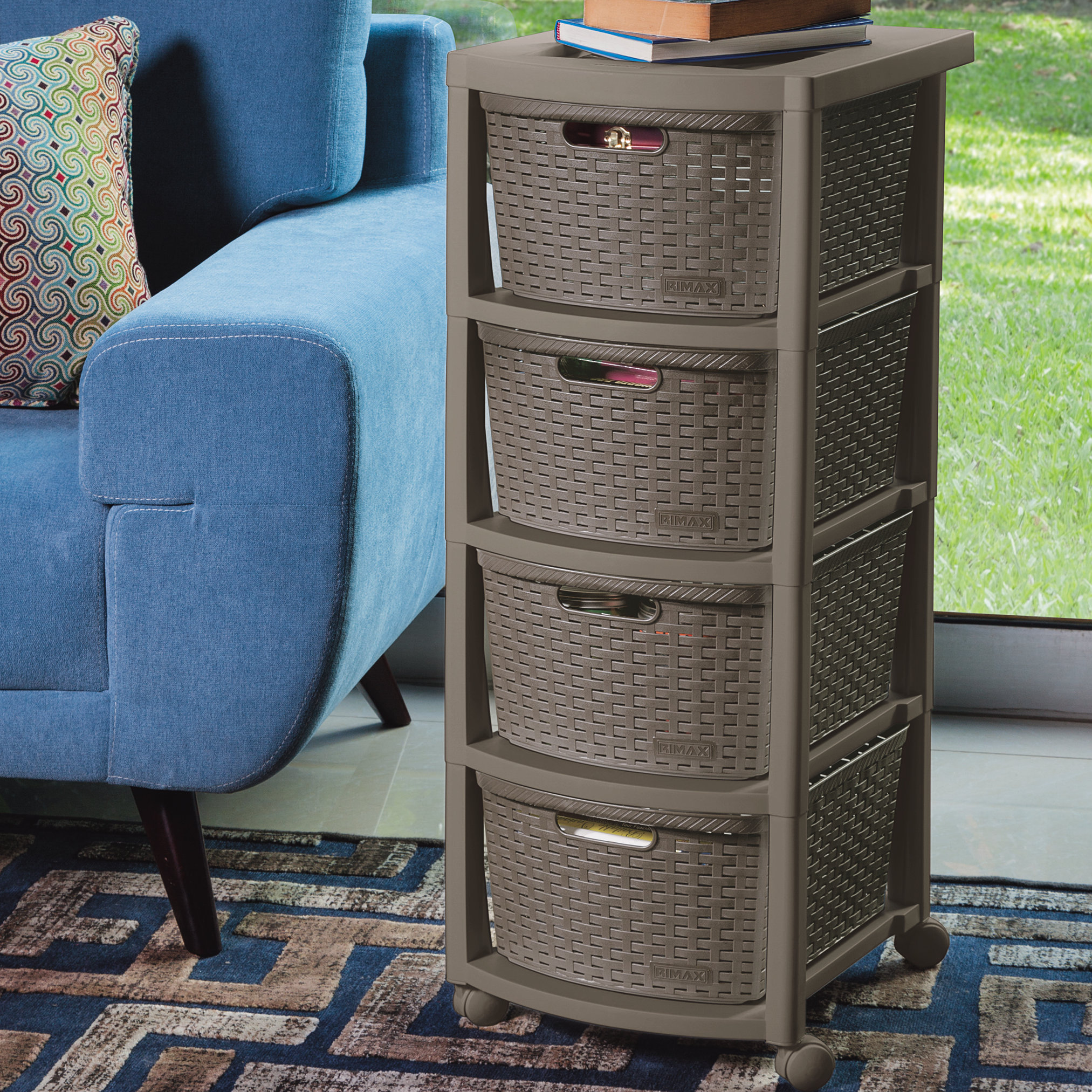 Rebrilliant Berrien 4 Drawer Rolling Storage Chest & Reviews | Wayfair