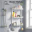 Tablettes flottantes murales, blanc pur