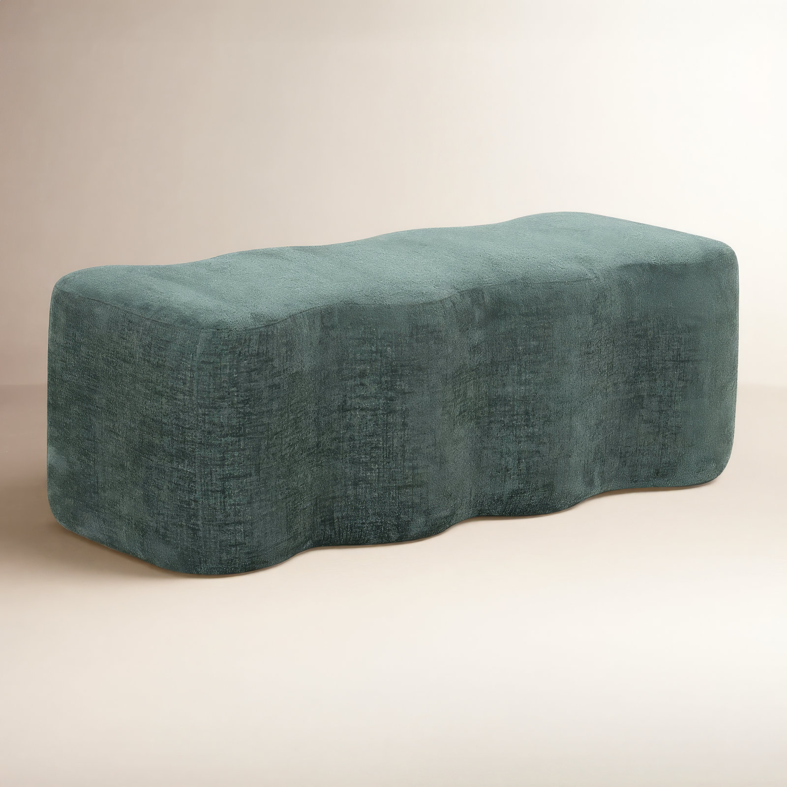 Sellma 48" Bedroom Bench, Dark Green Chenille