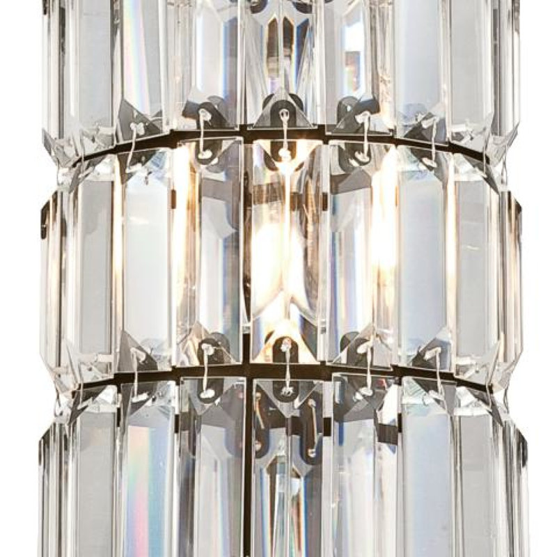 Luminaire suspendu cylindrique à 1 lumière Araceli, Bronze huilé, H 11,5 po x l 6 po x P 6 po