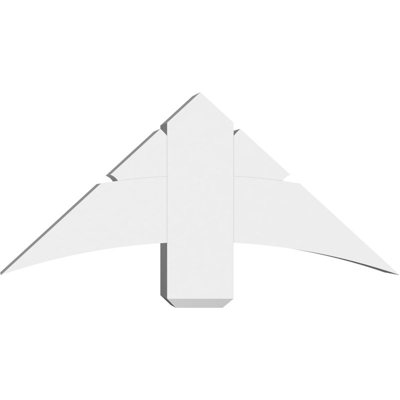 Support pour pignon Davenport, H 16,5 po x l 36 po (pas: 11/12), P 6 po x F 6 po, PVC