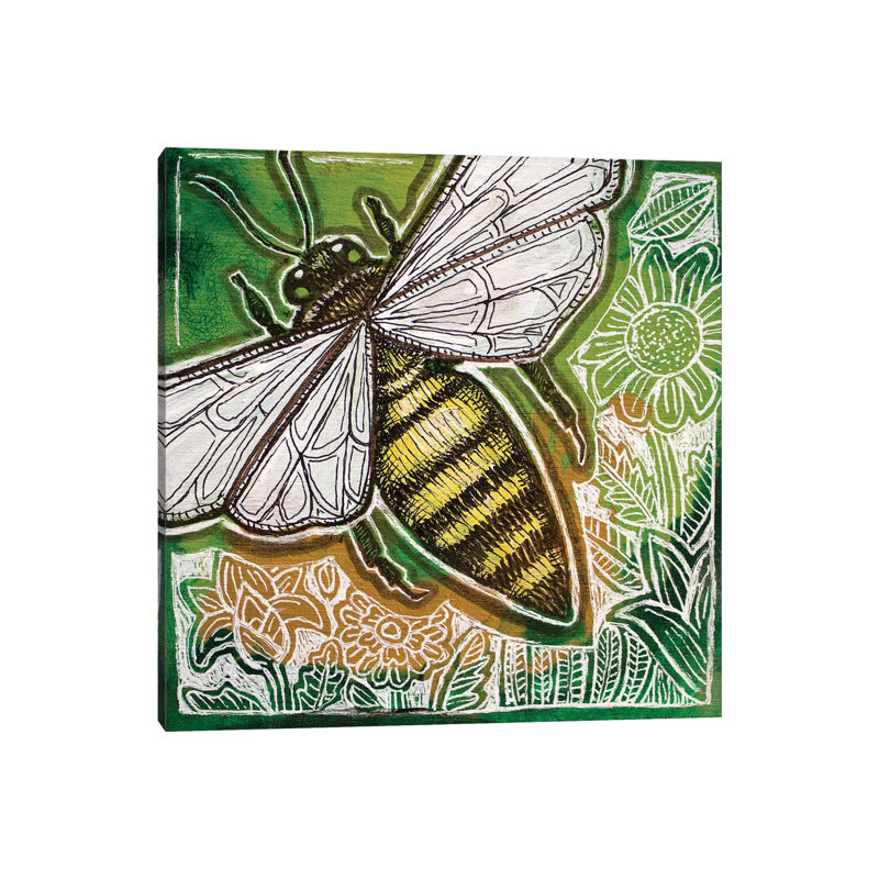 Little Bee by Lynnette Shelley - Wrapped Canvas Print, 30.48 cm H x 30.48 cm W