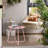 Pink Outdoor Iron Plate Table