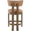 Tabouret de comptoir rembourré en cuir Phalan-428842838-428842879