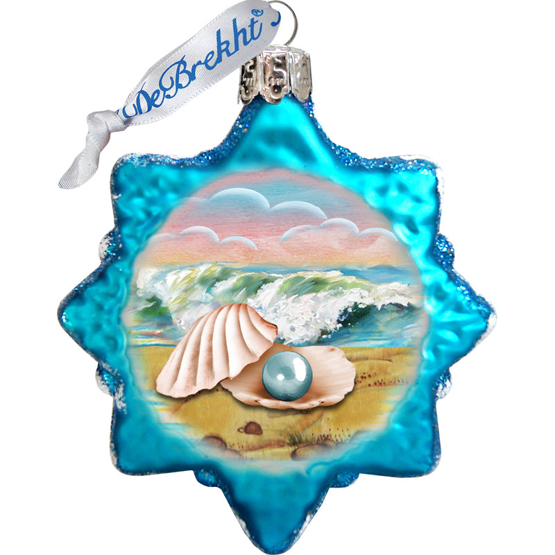 2'' Handmade Glass Holiday Shaped Ornament