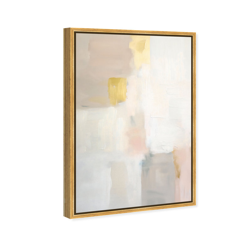 Pastel Embers III Canvas Abstract Print by Oliver Gal, Black Frame, 10 x 15, 16"H x 11"W, Gold Frame