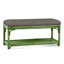 Summer Retreat Wicker Shelf Storage Bench-71425137-71425237