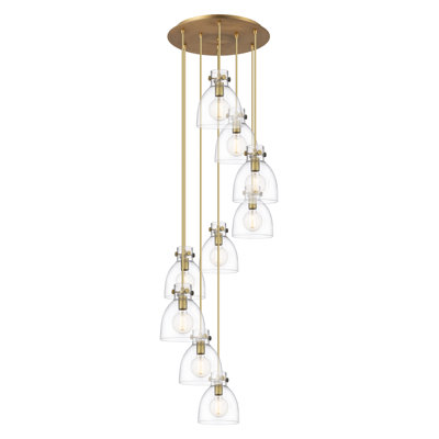 Luminaire suspendu grappe 9 lumières Amrith