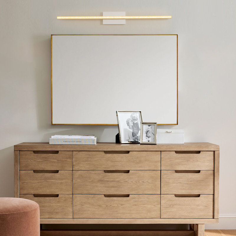  1-Light Modern Dimmable Aluminum LED Wall Sconce for Bedroom