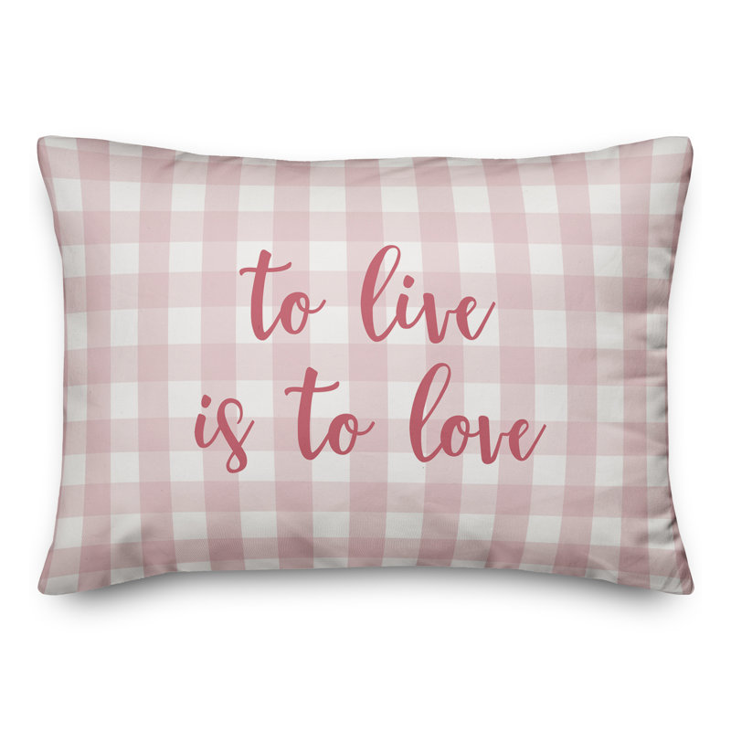  Coussin To Live Is To Love, Rose