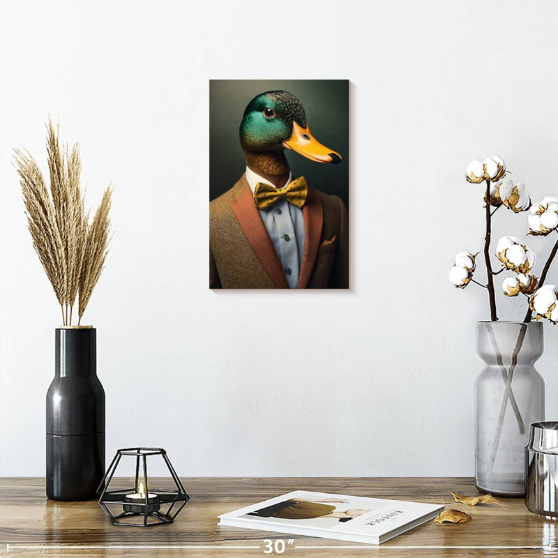 Brampt A Duck Portrait, 12" H x 8" W