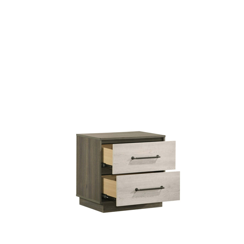 Table de chevet 2 tiroirs Gem