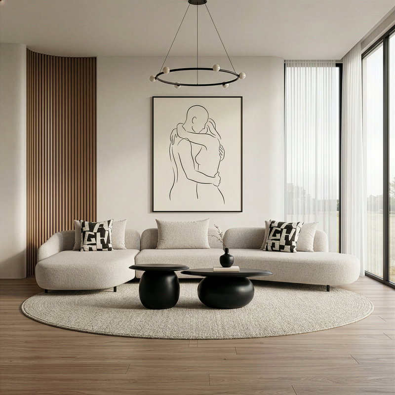 Marge - Canapé modulaire beige contemporain