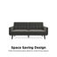 Lindford 78.5'' Velvet Convertible Sofa-333552445