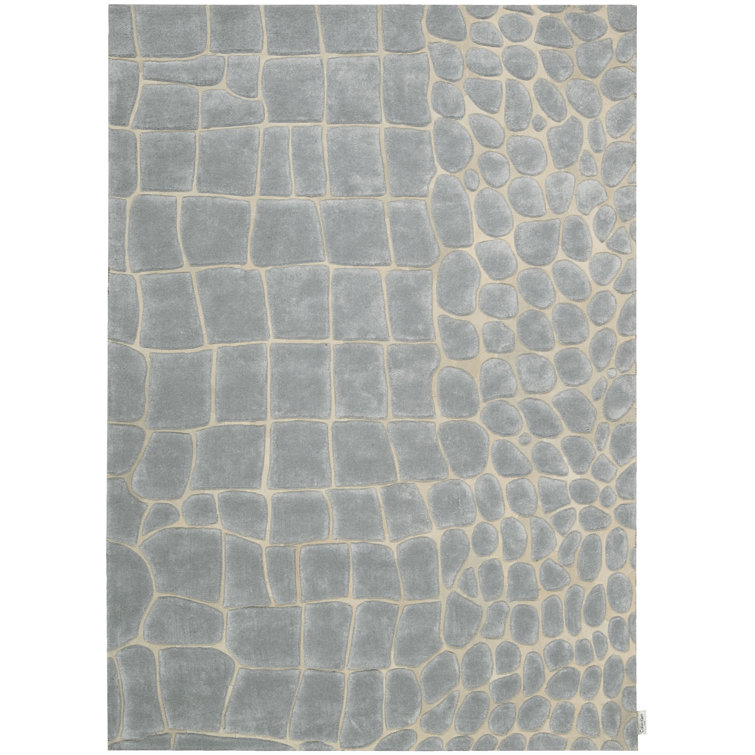 Tapis gris à motif animalier Canyon