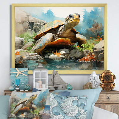 Vie marine contemporaine sur toile