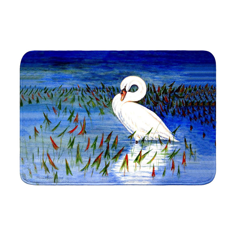 Tapis de bain Mute Swan, Simple - L 24 po x l 36 po
