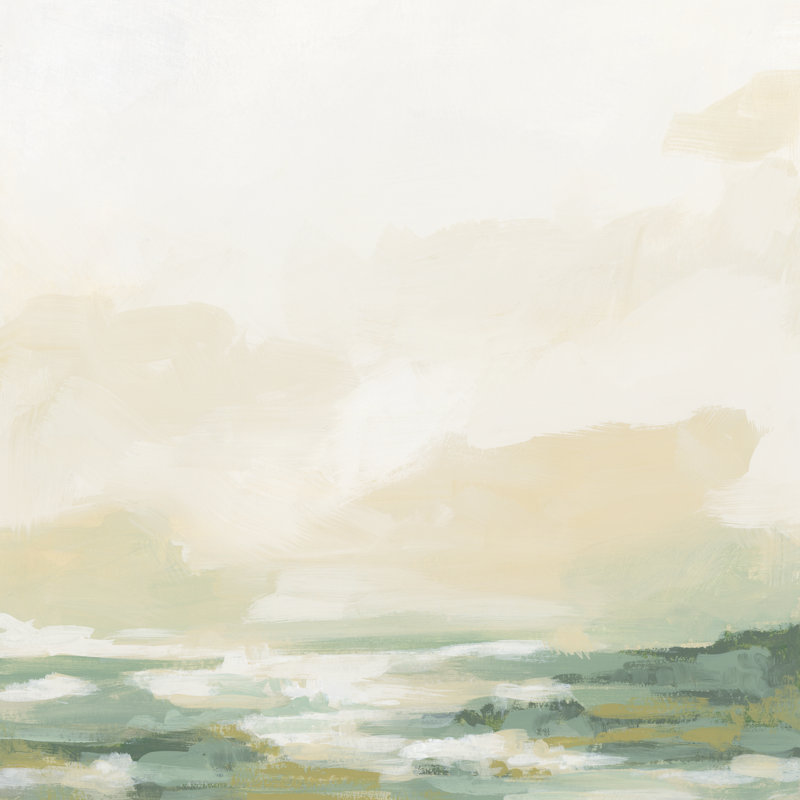 Impression sur toile «Koraleigh Mellow Horizon II» par June Erica Vess, H 12 po x l 12 po