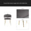 Chaise d'appoint, chaise simple de loisirs avec pieds dorés-1780353180