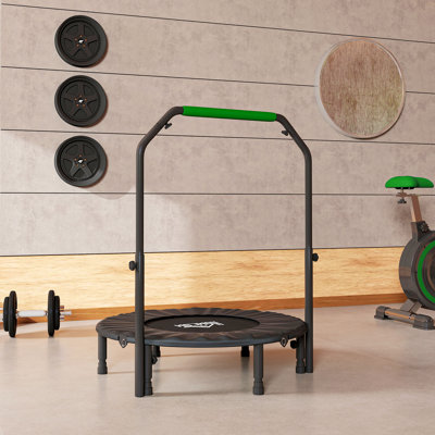 17 Stories in. Round Fitness Trampoline