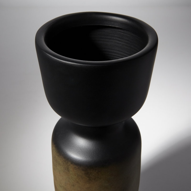 Chalice Aluminum Table Vase, 15" H x 5" W x 5" D