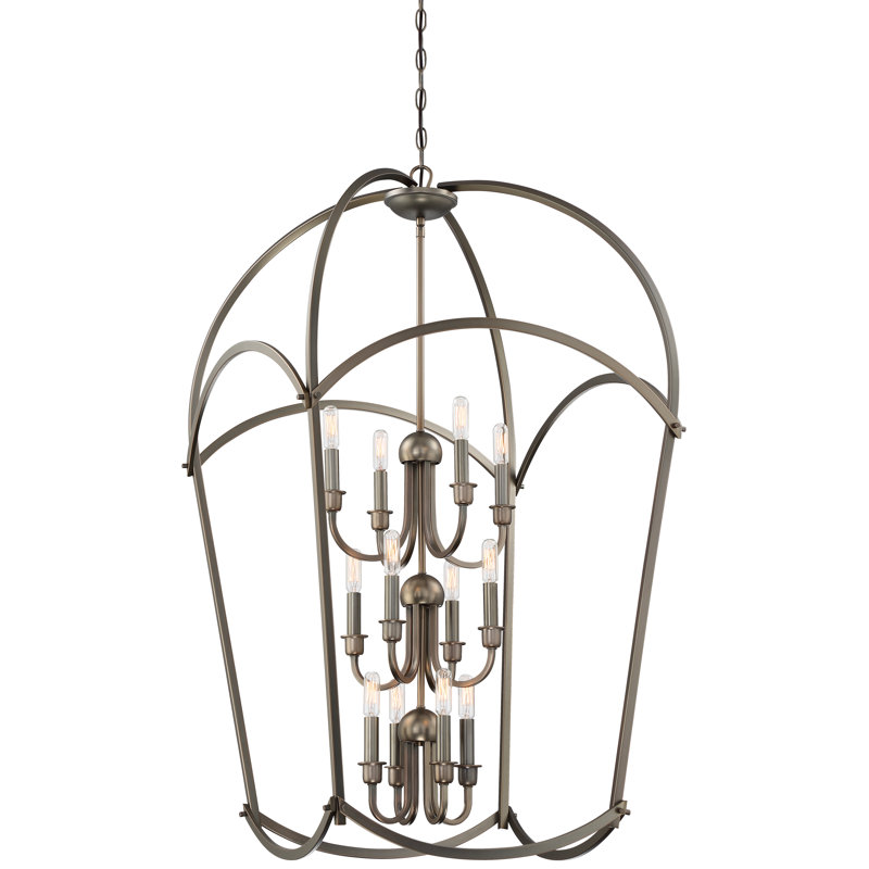 Luminaire suspendu Gracie Oaks Maughan, Bronze tribunal Harvard
